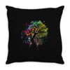 rainbow root Throw Pillow