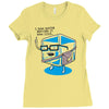hipster ice cube Ladies Fitted T-Shirt