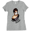 49. not today satan 022 Ladies Fitted T-Shirt