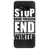 stop snow pression end winter funny Samsung Galaxy S8 Case