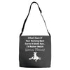 i'm tired of football! Adjustable Strap Totes