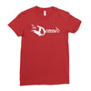 the damned band logo screen printed retro Ladies Fitted T-Shirt