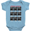 expressions of captain holt Baby Bodysuit