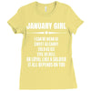 Super January Girl Ladies Fitted T-Shirt