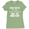 what part of sign language don't you understand Ladies Fitted T-Shirt