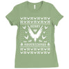 Merry Maverickmas Ugly Christmas Sweater Ladies Fitted T-Shirt