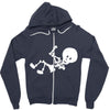 baby skeleton Zipper Hoodie