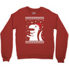 big trex santa ugly christmas Crewneck Sweatshirt