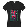 santa claus dabbing Women's V-Neck T-Shirt