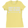 must be this tall to ride Ladies Fitted T-Shirt