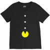 funny 80s pacman 'eating buttons' V-Neck Tee