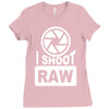 i shoot raw photography camera photograph Ladies Fitted T-Shirt