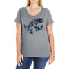 alien terror from deep space Ladies Curvy T-Shirt