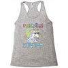 unicorns are born in august cute unicorn Racerback Tank