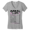 April Girl Facts Taurus Women's V-Neck T-Shirt