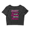 nanny was created because grandkids t shirt Crop Top