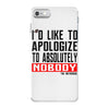 conor mcgregor apologize ufc mma notorious iPhone 7 Case