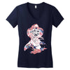 freddy krueger floral Women's V-Neck T-Shirt