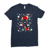 boxer christmas Ladies Fitted T-Shirt