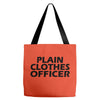 funny t shirt plain clothes officertee Tote Bags