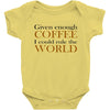 given enough coffee Baby Bodysuit
