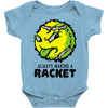 tennis ball racket Baby Onesie