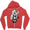 cat woman Zipper Hoodie