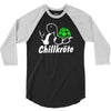 chillkr&ouml;te  fun kult shit bong marihuana joint smoke weed punk gras 3/4 Sleeve Shirt