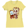 triple beagle portrait Ladies Fitted T-Shirt