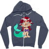 little ugly mermaid Zipper Hoodie