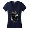 lion Women's V-Neck T-Shirt