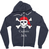 captain jack Zipper Hoodie
