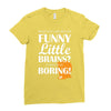 funny little brains Ladies Fitted T-Shirt