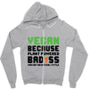 vegan because plant powered badass was not an offical tittle black Zipper Hoodie
