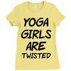yoga girls are twisted Ladies Fitted T-Shirt