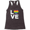 lgbt love Racerback Tank