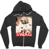 sloth astronaut swag Zipper Hoodie
