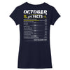 October Girl Facts Scorpio Women's V-Neck T-Shirt