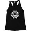 battlestar galactica distressed badge Racerback Tank