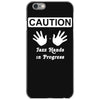 caution! jazz handsfunny jazz dance comic boogie camp trumpet iPhone 6/6s Case