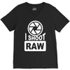 i shoot raw photography camera photograph V-Neck Tee