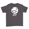 white nmp Youth Tee