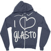 i love glasto (2) Zipper Hoodie