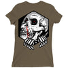 skull hexagon Ladies Fitted T-Shirt