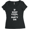 keep cool partyon Women's Triblend Scoop T-shirt