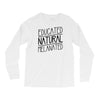 educated, natural, melanated Long Sleeve Shirts