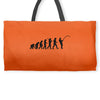 evolution of a fisherman angler mens fishing t shirt Weekender Totes