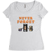 Never Forget Women's Triblend Scoop T-shirt