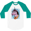 unicorn nerd graphic 3/4 Sleeve Shirt