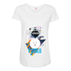 who loves poodle Maternity Scoop Neck T-shirt